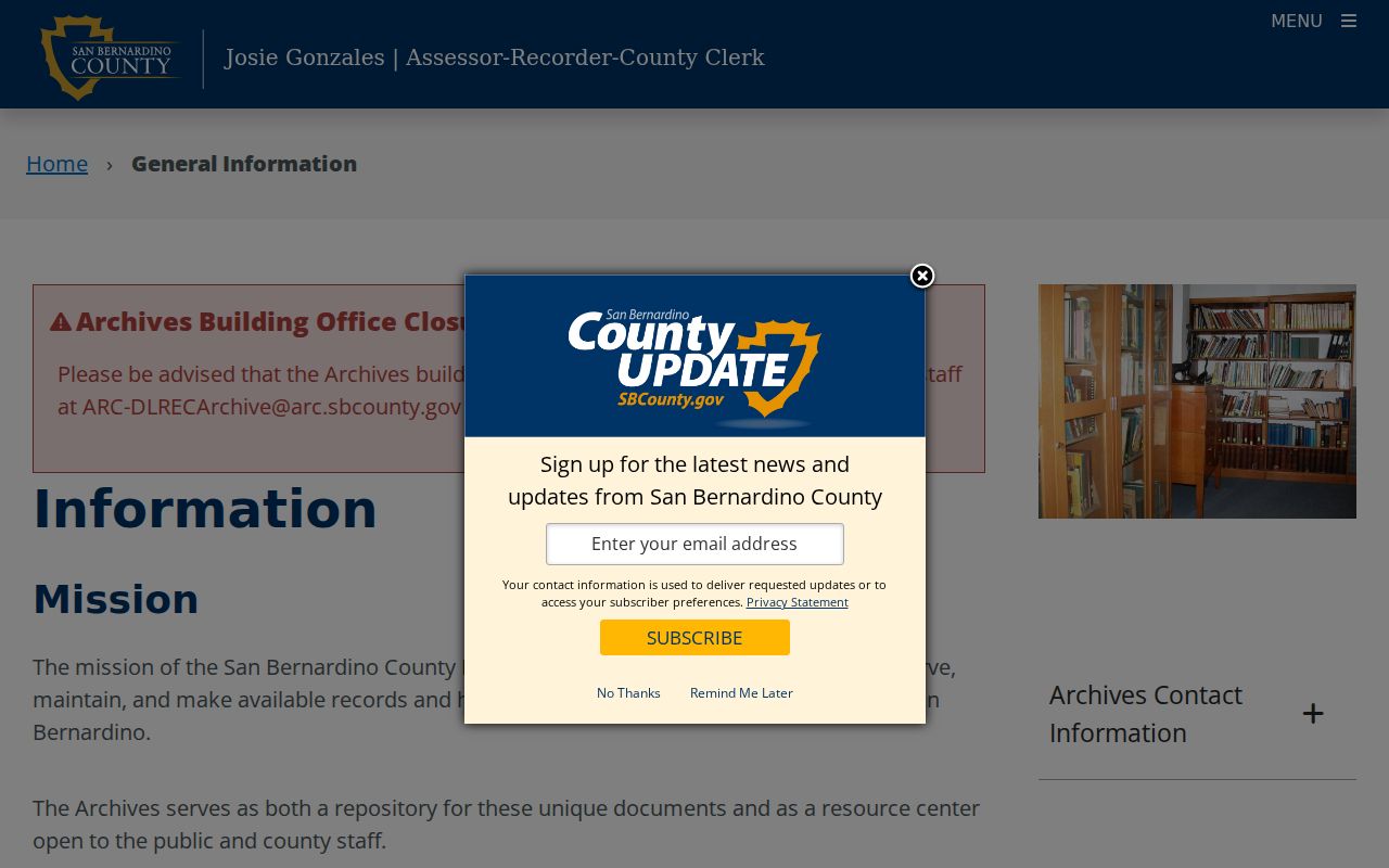 Montclair city directory reference to San Bernardino County historical archives